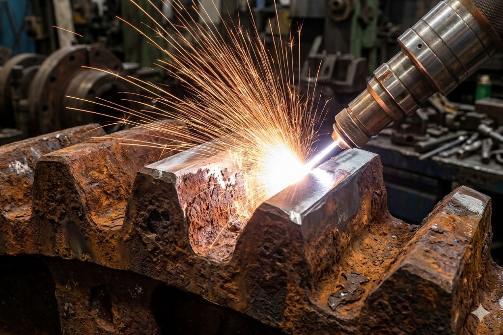 Tecnología de pulsos láser aplicada en un taller industrial